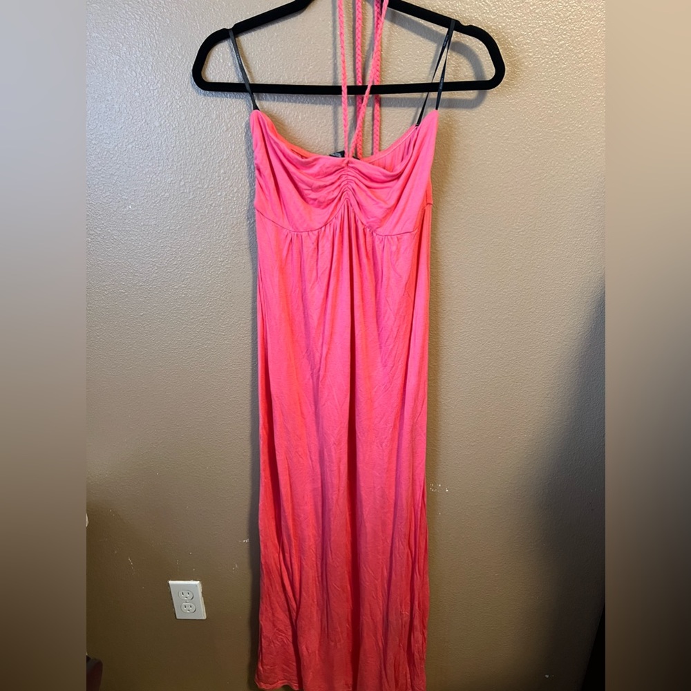 Pink maxi dress
